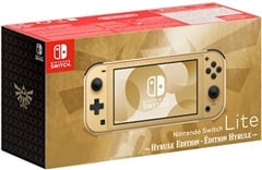 Nintendo Switch Lite, 32GB Ed. Hyrule Dourado, (Sem DLC) Caixa